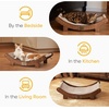 image:imageFUKUMARU Sisal Cat Scratcher Bed Solid Wood Cat Hammock for Indoor Cats  236 Inch Durable Scratching Bed Large Cat Scratch Pad Natural Sisal Hammock Cat Lounger Scratcher for Sleeping BrownBrown
