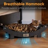 image:imageFUKUMARU Sisal Cat Scratcher Bed Solid Wood Cat Hammock for Indoor Cats  236 Inch Durable Scratching Bed Large Cat Scratch Pad Natural Sisal Hammock Cat Lounger Scratcher for Sleeping BrownBlack