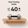 image:imageFUKUMARU Cat Wall Shelves 4 Set Solid Rubber Wood Shelf with Sisal Mat