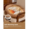 image:imageFUKUMARU Cat Cave Bed 2in1 Enclosed Cat Bed for Indoor Cat Cat HideawayBrown