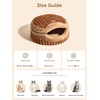image:imageFUKUMARU Cat Cave Bed 2in1 Enclosed Cat Bed for Indoor Cat Cat HideawayBrown