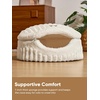 image:imageFUKUMARU Cat Cave Bed 2in1 Enclosed Cat Bed for Indoor Cat Cat HideawayCream