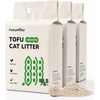 image:imageFUKUMARU Tofu Cat Litter Unscented PlantBased Clumping Low Dust 12 lb18lbs  6lb x 3 Bags