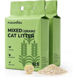 image:imageFUKUMARU Tofu Cat Litter Millet Blend Vanilla Scented Clumping 12 lbMillet  Tofu  12 lb