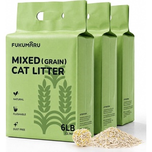 image:imageFUKUMARU Tofu Cat Litter Millet Blend Vanilla Scented Clumping 12 lbMillet  Tofu  18 lb