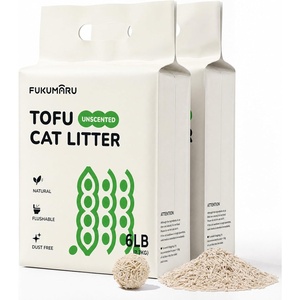 image:imageFUKUMARU Tofu Cat Litter Unscented PlantBased Clumping Low Dust 12 lb12lbs  6lb x 2 Bags